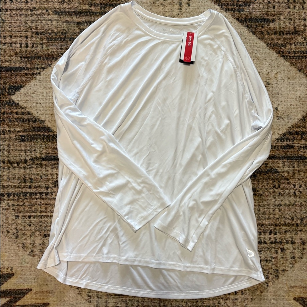 Baleaf Men’s NWT Sun Protection Shirt Uv Spf Long Sleeve Upf 50+ White 3XL